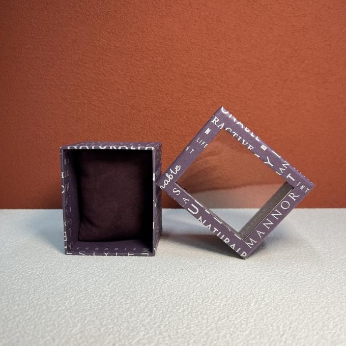 Il contenitore su ordinazione di pacchetto di fabbricazione in due pezzi toglie la scatola di cartone di orologio con le lettere di Windowcreative