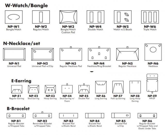 Contenitore di regalo d'imballaggio dell'insieme dei gioielli di carta da stampa per l'orecchino Ring Bracelet Necklace Pendant