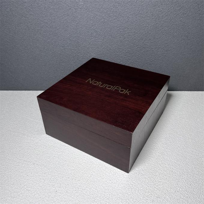Contenitore d'imballaggio di carta di legno rosso di lusso su ordinazione per il regalo dell'insieme dell'orologio dell'orologio