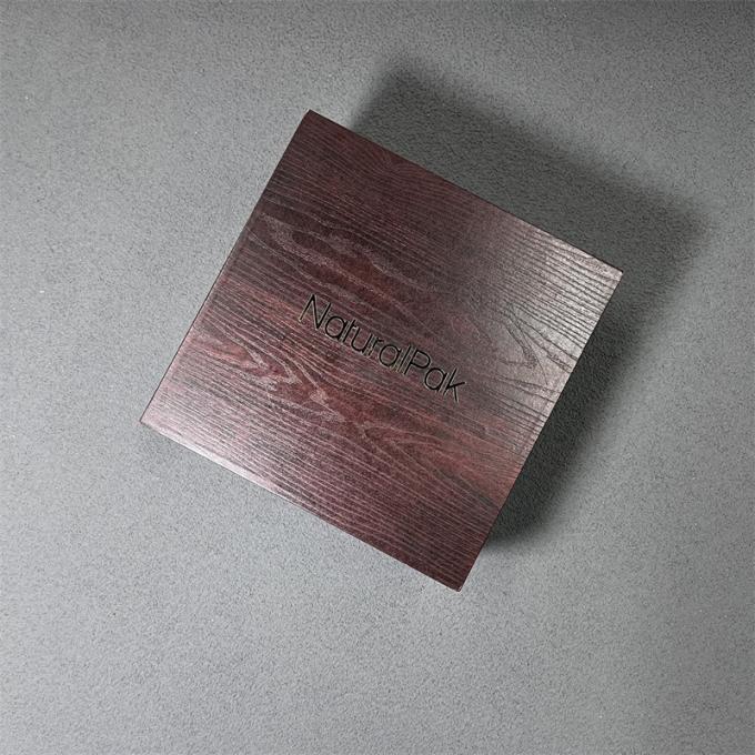 Contenitore d'imballaggio di carta di legno rosso di lusso su ordinazione per il regalo dell'insieme dell'orologio dell'orologio