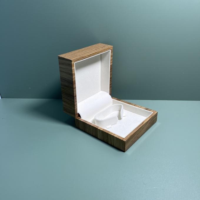 Fabbrica il contenitore di gioielli di carta di legno su ordinazione per il regalo della collana di Ring Earring Pendant Bangle Bracelet