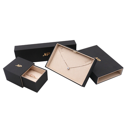 Tocco morbido di pendente del contenitore del cartone dei gioielli di Ring Earring Bracelet Bangle Necklace del regalo su ordinazione all'ingrosso dell'orologio