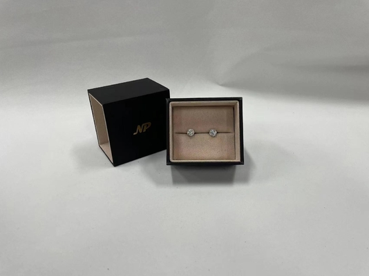 Tocco morbido di pendente del contenitore del cartone dei gioielli di Ring Earring Bracelet Bangle Necklace del regalo su ordinazione all'ingrosso dell'orologio
