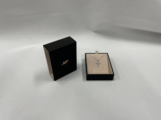 Tocco morbido di pendente del contenitore del cartone dei gioielli di Ring Earring Bracelet Bangle Necklace del regalo su ordinazione all'ingrosso dell'orologio