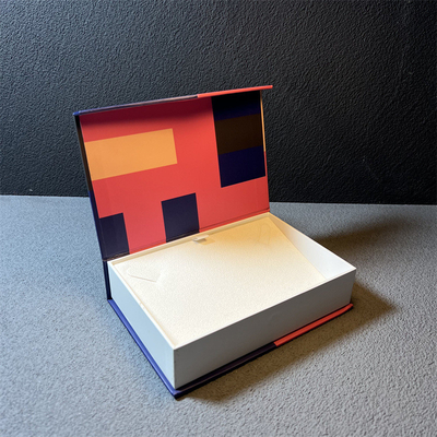 Cartone magnetico Ring Boxes For Girls del contenitore di gioielli della chiusura del modello geometrico piccolo