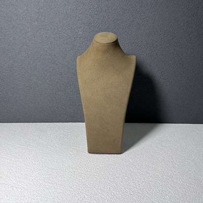 Esposizioni dei supporti della collana di Microfiber del caffè dell'esposizione dei gioielli del busto del manichino di ROHS