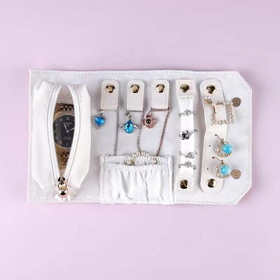 L'unità di elaborazione Ring Earring Travel Jewelry Organizer rotola sull'organizzatore For Women della collana