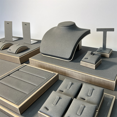 Contatore Grey Jewelry Trays Displays Props Ring Necklace Bangle Display Rack del deposito