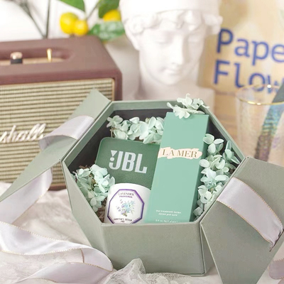 L'imballaggio cosmetico di lusso riciclabile inscatola il nastro di Matt Lamination Gift Pack With