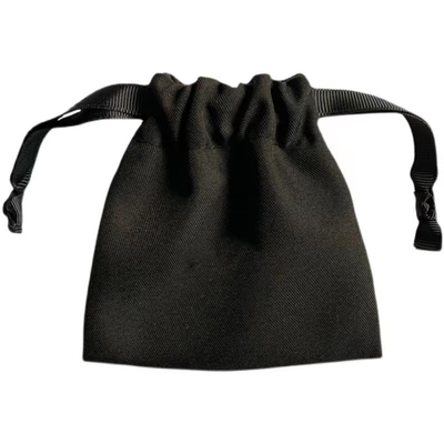 Sacchetto su ordinazione dei gioielli di Logo Drawstring Jewelry Pouch Cotton con il nastro del Grosgrain