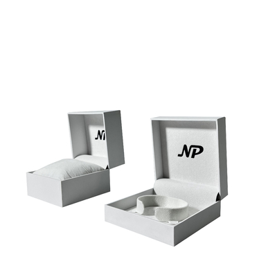 Semplicità d'imballaggio Ring Boxes For Wedding dei contenitori di gioielli di lusso classici bianchi
