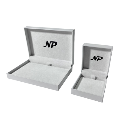 Semplicità d'imballaggio Ring Boxes For Wedding dei contenitori di gioielli di lusso classici bianchi
