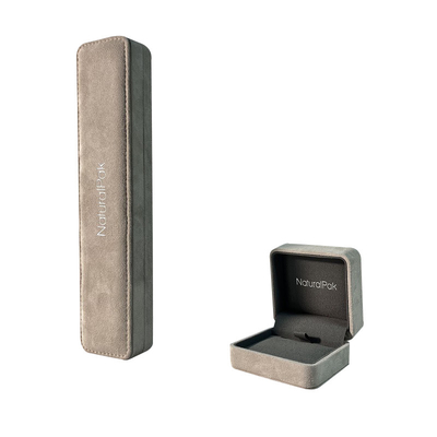 Collana di lusso d'angolo rotonda all'ingrosso Ring Box Jewelry Packaging Box del braccialetto dell'orecchino del contenitore di gioielli del velluto