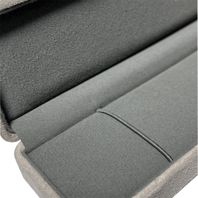 Collana di lusso d'angolo rotonda all'ingrosso Ring Box Jewelry Packaging Box del braccialetto dell'orecchino del contenitore di gioielli del velluto