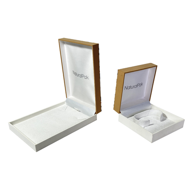 Scatola provvista di cardini collana su ordinazione di fabbricazione, scatole d'imballaggio stampate