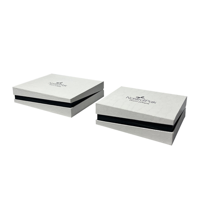 Contenitore di regalo dei gioielli dell'unità di elaborazione di Ring Packaging Boxes Clamshell del pendente del bianco sporco