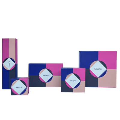 Cartone magnetico Ring Boxes For Girls del contenitore di gioielli della chiusura del modello geometrico piccolo