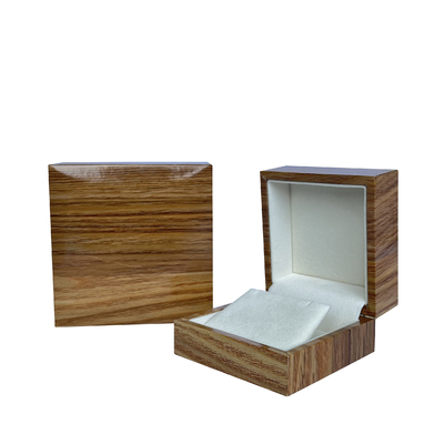 Fabbrica il contenitore di gioielli di carta di legno su ordinazione per il regalo della collana di Ring Earring Pendant Bangle Bracelet