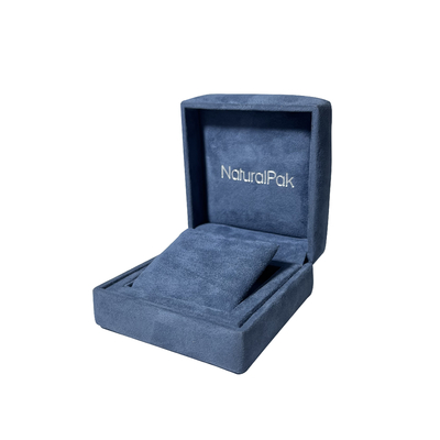Scatole di imballaggio per gioielli di lusso blu pallido Confezione regalo per orecchini con braccialetti decorativi