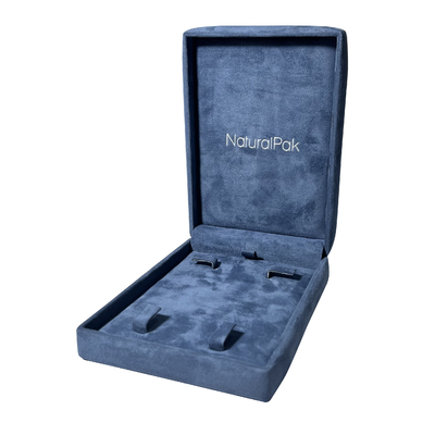 Scatole di imballaggio per gioielli di lusso blu pallido Confezione regalo per orecchini con braccialetti decorativi