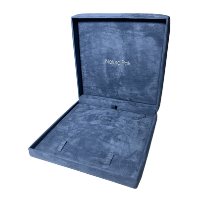 Scatole di imballaggio per gioielli di lusso blu pallido Confezione regalo per orecchini con braccialetti decorativi