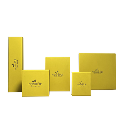 Contenitore di gioielli magnetico della chiusura del ODM dell'OEM Ring Box magnetico giallo intelligente