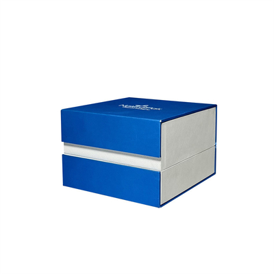 Contenitore di gioielli d'imballaggio della scatola di Sapphire Blue Plastic Luxury Watch per le collane e gli orecchini