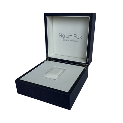 Il contenitore d'imballaggio di orologio di legno crema dell'unità di elaborazione ha impresso Logo Watch Box For Men