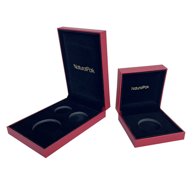 Multi scatole di moneta commemorative dure parziali con Logo Printing