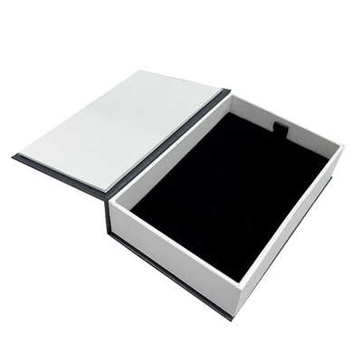 Contenitore di regalo magnetico pieghevole dell'orecchino dell'angolo di quadrato di regalo del contenitore di stile di lusso della letteratura