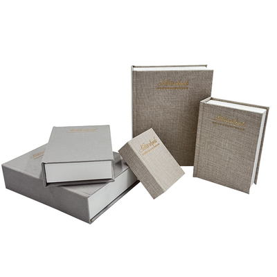 Contenitore di regalo magnetico pieghevole dell'orecchino dell'angolo di quadrato di regalo del contenitore di stile di lusso della letteratura