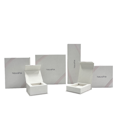 Scatola di cartone magnetica rosa di vestaglia del contenitore di gioielli della chiusura con chiusura magnetica