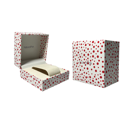 La Polka Dot Wrist Watch Packaging Boxes in due pezzi toglie l'imballaggio del regalo del cartone