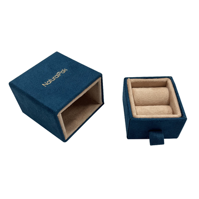 Contenitore di imballaggio di qualità superiore dei gioielli del cassetto della pelle scamosciata per Ring Earring Pendant Bangle Bracelet