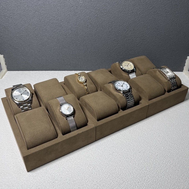 Contenitore di regalo di legno impresso del contenitore per esposizione dell'orologio dell'unità di elaborazione di logo per il deposito dell'orologio